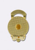 Clip support à coller 12 mm or x2