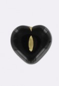 Coeur 14 mm black onyx gold x1