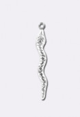 Estampe breloque serpent 25x4 mm argent x1 Estampe breloque serpent 25x4 mm argent x1