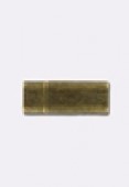Fermoir aimanté pour cuir Regaliz 22x9.5 mm bronze x1