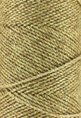 Coton brésilien ciré métallisé or 1 mm x1m