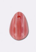 Goutte 6x9 mm marble pink opaque x4