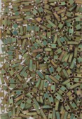 Miyuki QuarterTila Beads QTL-2035 matted metallic khaki iris x10g