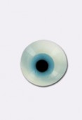 Oeil porte bonheur en nacre 6 mm x1