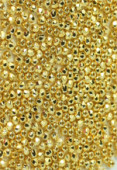 Facette 2 mm crystal doré or 24K x50