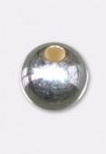 Perle en métal ronde 3 mm argent x100