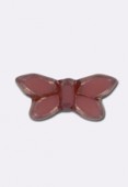 Papillon 20x12 mm rose cuivre x1