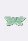 Papillon 20x12 mm vert x1