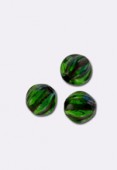 Ronde 6 mm melon green x4