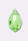 Goutte en cristal Preciosa 6x10 mm peridot x4