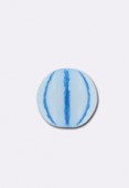 Ronde 8 mm melon blanc bleu x4 Ronde 8 mm melon blanc bleu x4