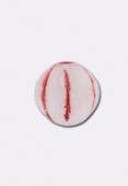 Ronde 8 mm melon blanc rouge x4 Ronde 8 mm melon blanc rouge x4