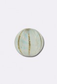 Ronde 8 mm melon vert d'eau or x4 Ronde 8 mm melon vert d'eau or x4