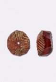 Rondelle 14x9 mm red x1