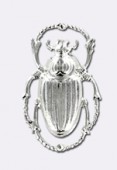 Estampe scarabée 32x20 mm argent x1