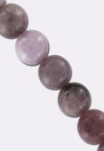 Lepidolite violet ronde 8 mm x2