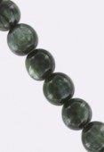 Seraphinite ronde 6 mm x2