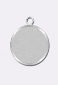 Support pour cabochon 20 mm argent x1