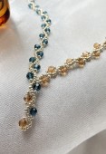 Collier Cristaux Bicolores