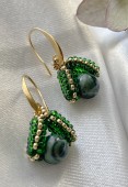 Boucles d'oreilles Émeraude