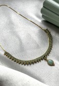 Collier Calcédoine Verte
