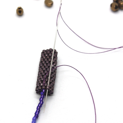 boucles d'oreilles ultra violet matiere premiere