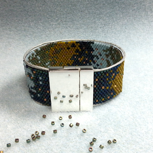 8 je débute pose de fermoir sur bracelet peyote 8 je débute pose de fermoir sur bracelet peyote