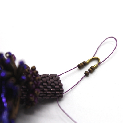 boucles d'oreilles ultra violet matiere premiere