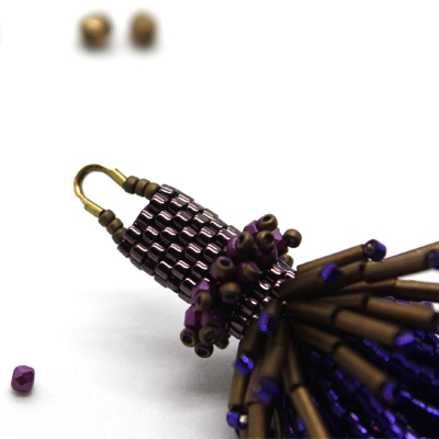 boucles d'oreilles ultra violet matiere premiere