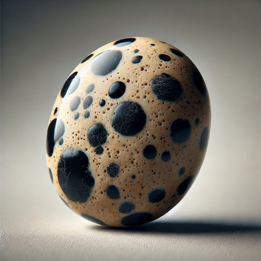 Image d’un jaspe noir dalmatien
