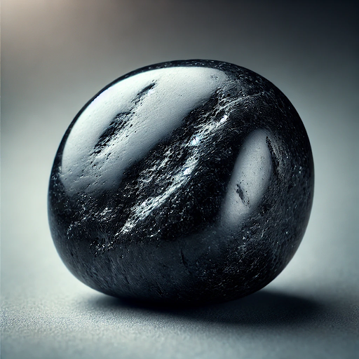 Image d’une pierre shungite roulée