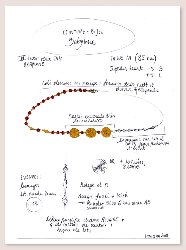 ceinture babylone atelier matiere premiere