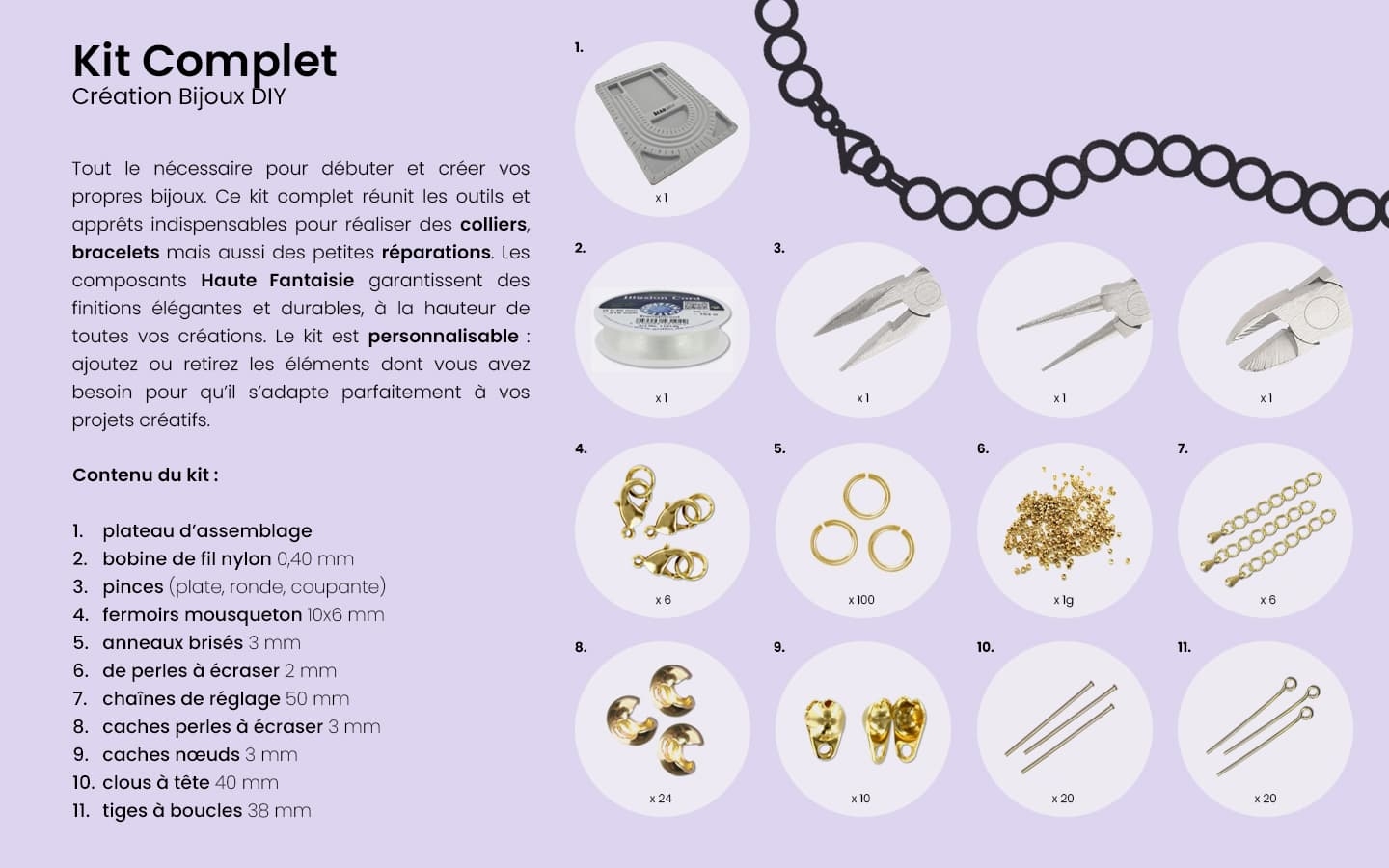 Kit Complet Bijoux DIY