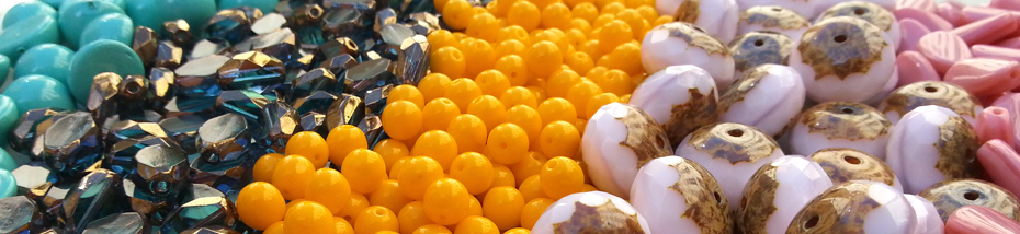 Perles facettes et verre de Bohême Matière Première