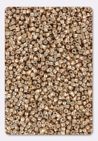 Image des perles Miyuki Delica Galvanized apricot gold