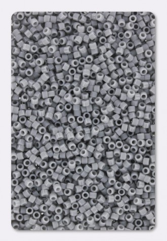 Image des perles Miyuki Delica Opaque ghost grey