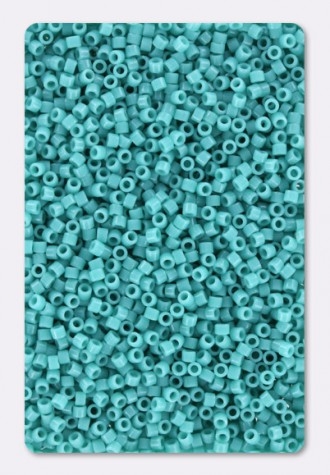 Image des perles Miyuki Delica Opaque turquoise green