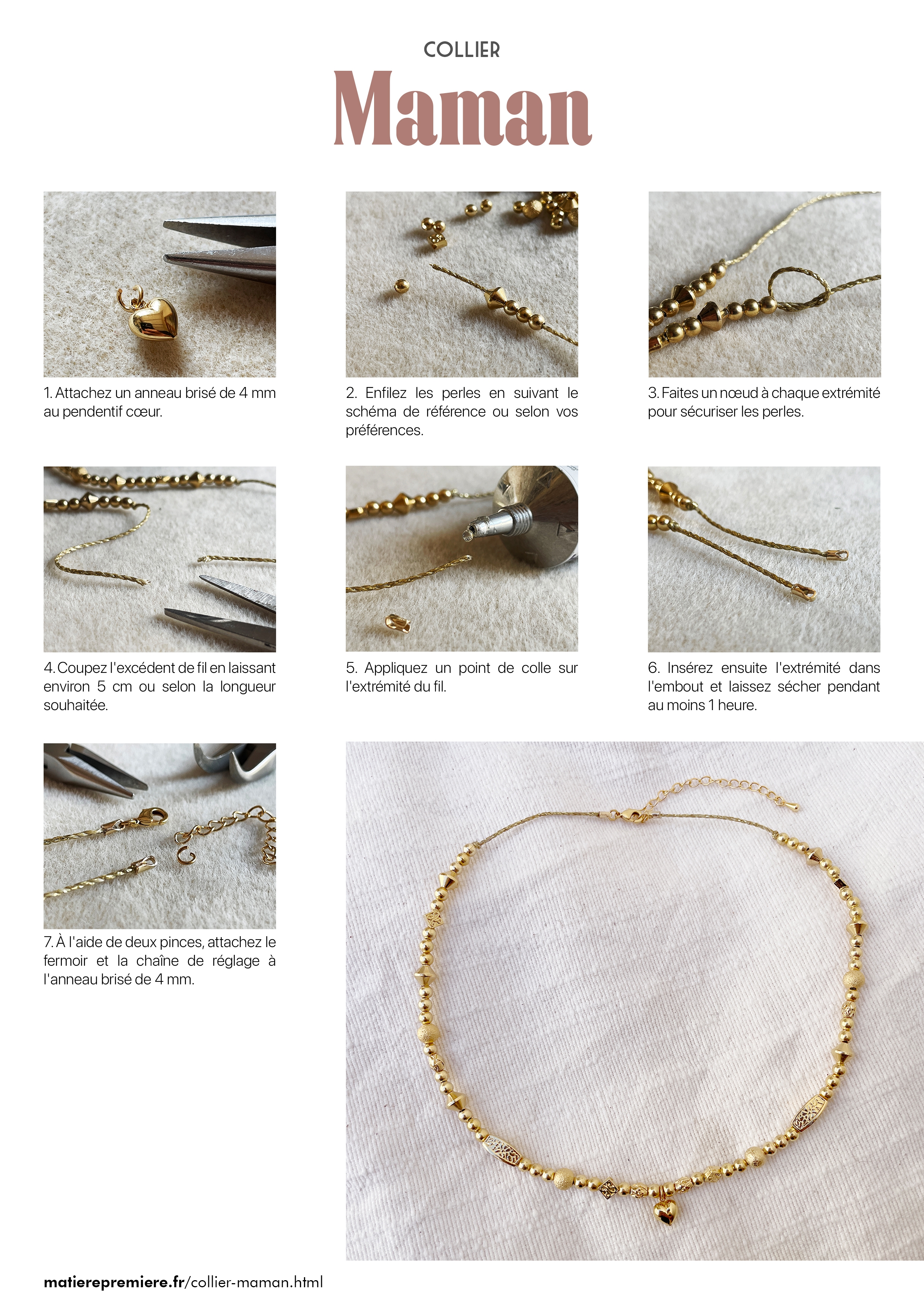 Tuto Collier Maman